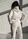 Женский теплый спортивный костюм Teamv OVERSIZE Medium 3 Молочный