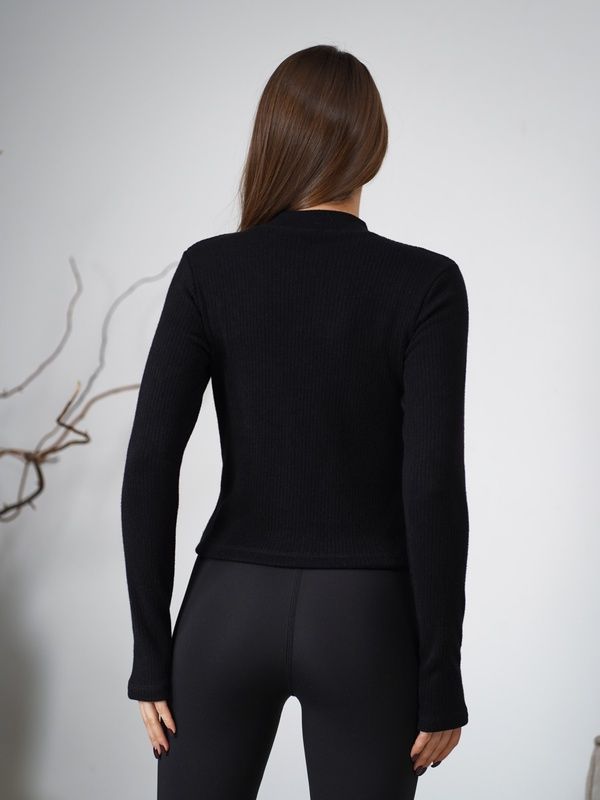 Женский джемпер теплый Jumper Slim черный
