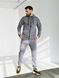Чоловічий костюм на блискавці TM Zipper Petlia Сірий