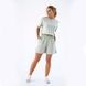 Женский летний комплект шорты и футболка Teamv Jumper Фисташковый