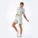 Женский летний комплект шорты и футболка Teamv Jumper Фисташковый