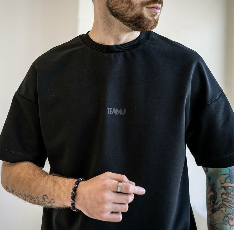 Мужской летний костюм с футболкой Teamv Oversize 32 Черный