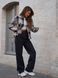 Сорочка у клітку жіноча тепла Teamv Oversize Бежева