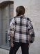 Сорочка у клітку жіноча тепла Teamv Oversize Бежева