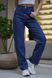 Джинси жіночі прямі на кожен день Teamv Denim Wide Сині