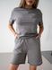 Літній жіночий костюм Teamv OVERSIZE Lite Сірий