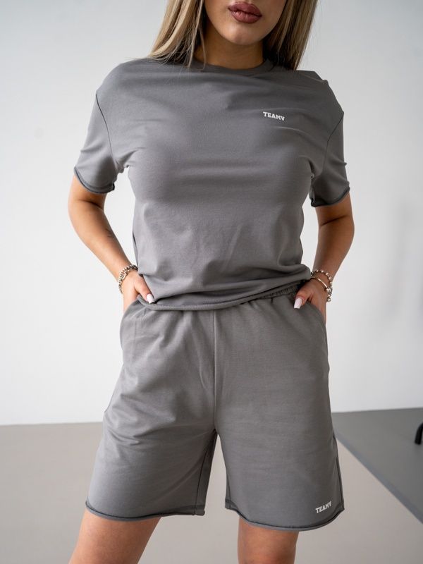 Літній жіночий костюм Teamv OVERSIZE Lite Сірий