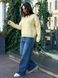 Женский свитер вязаный с узором Floral Sweater желтый