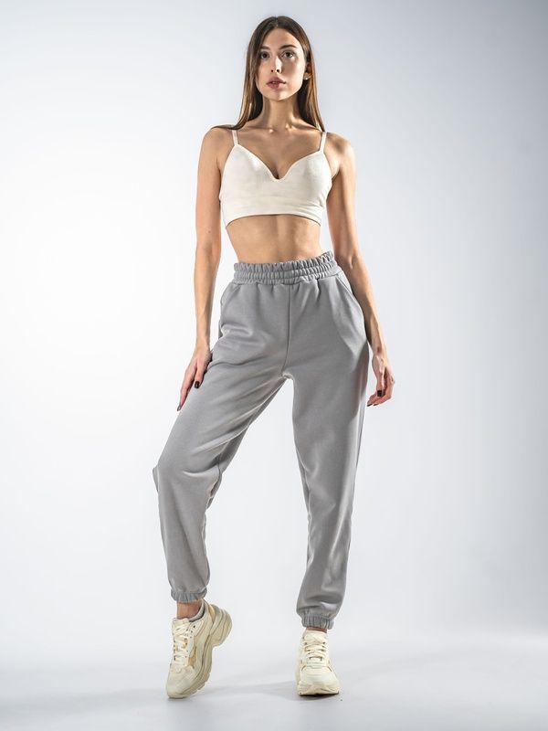 Cпортивные штаны на флисе женские Teamv Jogger Серые