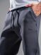 Спортивные штаны мужские теплые Teamv Jogger Пепельно-синие
