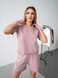 Женский летний костюм Teamv OVERSIZE Lite Пудра