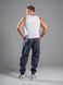 Спортивные штаны мужские теплые Teamv Jogger Пепельно-синие