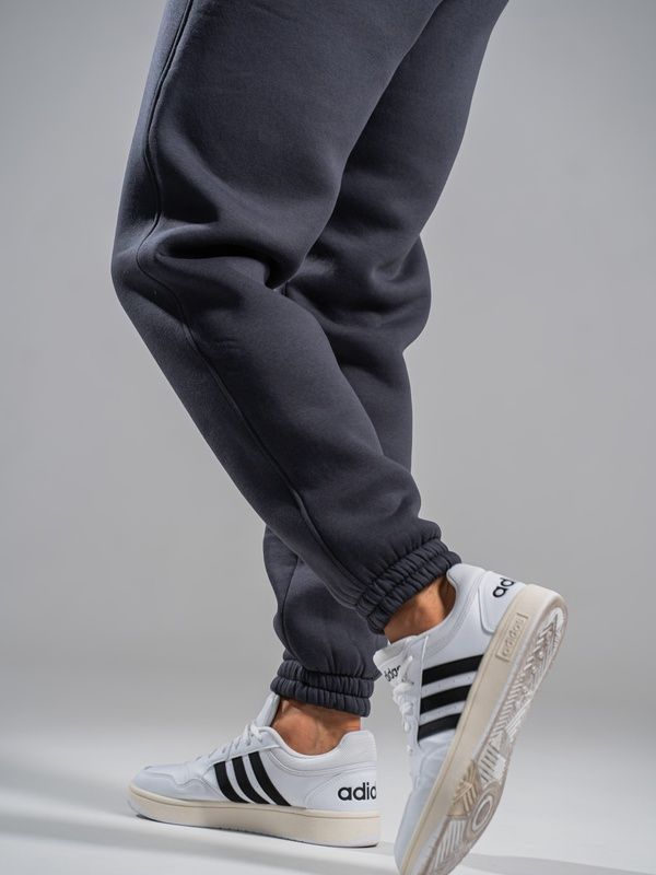 Спортивные штаны мужские теплые Teamv Jogger Пепельно-синие