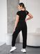 Спортивные штаны женские демисезонные трикотажные Jogger Sport Черные