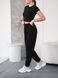 Спортивные штаны женские демисезонные трикотажные Jogger Sport Черные