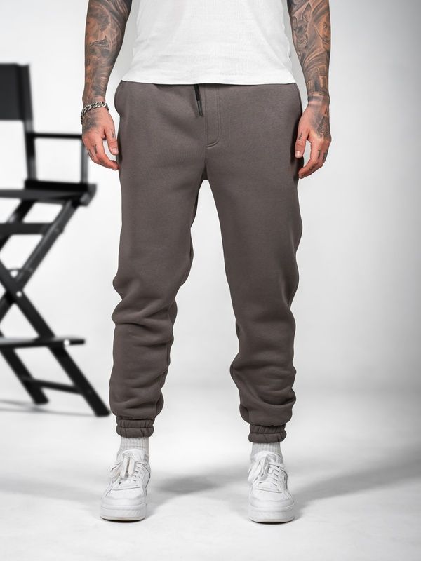 Мужские теплые спортивные штаны Teamv OVERSIZE 3 Капучино