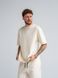 Мужская футболка оверсайз из хлопка Oversize Teamv Бежевая
