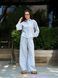 Рубашка женская летняя льняная Tencel Linen Голубая