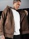 Чоловіча тепла трикотажна кофта на блискавці Teamv Fleece Zip Коричнева