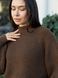 Женский свитер вязаный оверсайз Raglan Sweater коричневый