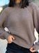 Женский свитер вязаный оверсайз Raglan Sweater темно-бежевый