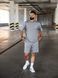 Чоловічий літній костюм Teamv OVERSIZE Lite Сірий