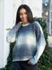 Женский свитер теплый вязаный Melange Sweater серый-меланж