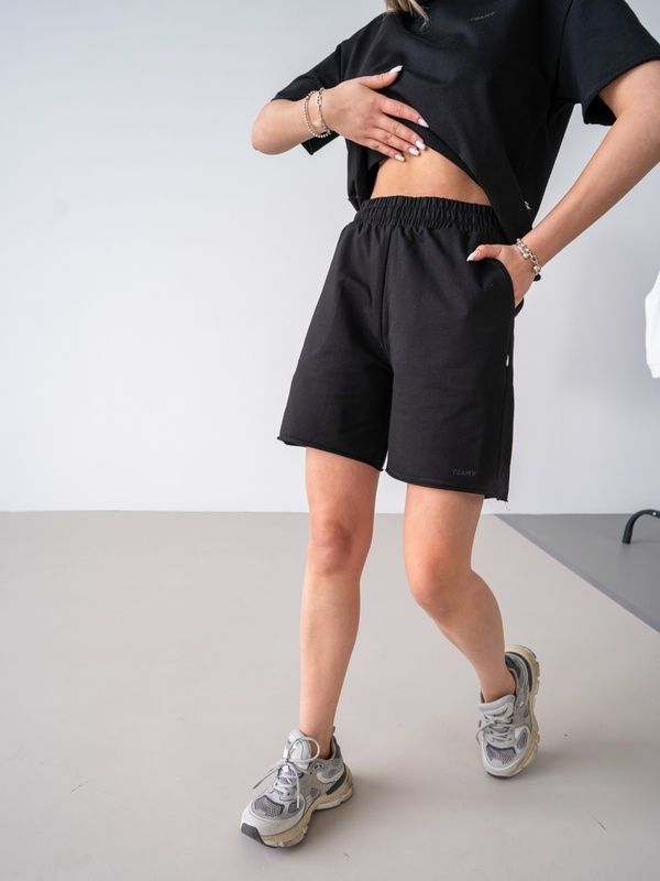 Спортивный костюм летний женский Teamv OVERSIZE Lite Черный