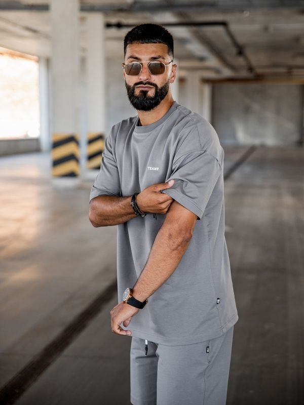 Чоловічий літній костюм Teamv OVERSIZE Lite Сірий