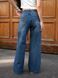 Женские джинсы прямые TMV Wide leg Синие