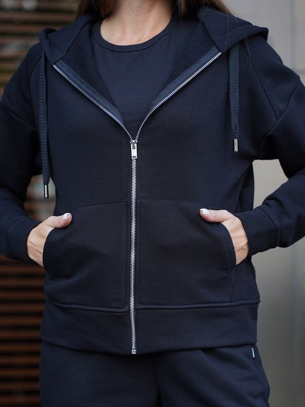 Женский костюм на молнии Teamv NIKEL ZIP 23 Черный