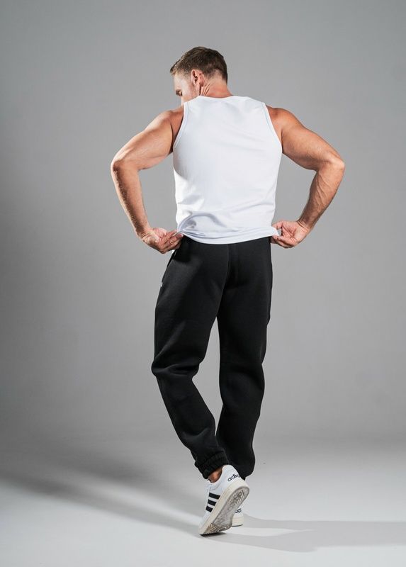 Спортивные штаны мужские теплые Teamv Jogger Черные