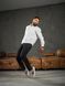 Мужская однотонная рубашка из плотного льна Teamv Casual Linen Белая