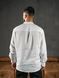Мужская однотонная рубашка из плотного льна Teamv Casual Linen Белая