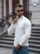 Мужской джемпер на молнии из хлопка Zip Jumper белый