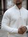 Мужской джемпер на молнии из хлопка Zip Jumper белый