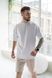 Чоловічі футболки з бавовни Oversize Teamv Чорна Біла