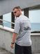Чоловіча футболка з бавовни оверсайз з принтом Porsche Сіра