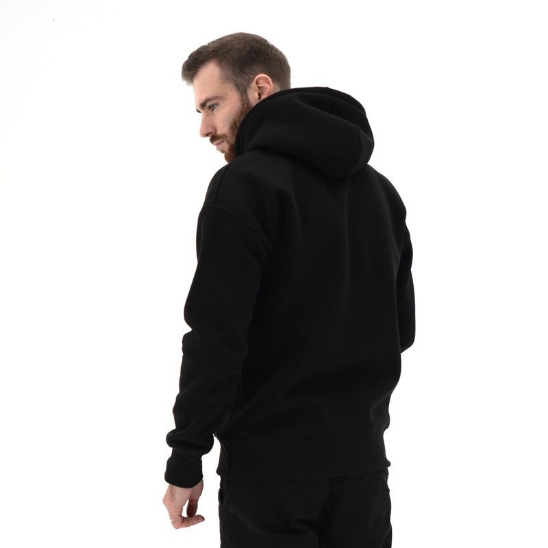 Чоловічий теплий худі на флісі Teamv Anorak Чорний