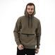 Мужской теплый худи на флисе Teamv Anorak Оливковый