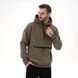 Мужской теплый худи на флисе Teamv Anorak Оливковый