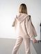 Жіночий костюм на блискавці Teamv NIKEL ZIP 23 Бежевий