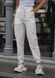 Спортивные женские брюки TENCEL летние джогеры из хлопковой плащевки Белые