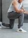 Штаны спортивные мужские демисезонные брюки с манжетами Teamv simple Серые