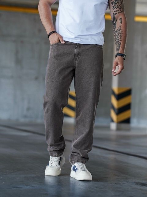 Мужские джинсы мом повседневные Teamv Denim Коричневые
