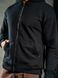 Мужской худи на молнии Teamv Oversize ZIP Черная