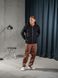 Мужской худи на молнии Teamv Oversize ZIP Черная