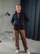 Мужской худи на молнии Teamv Oversize ZIP Черная