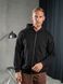 Мужской худи на молнии Teamv Oversize ZIP Черная
