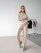 Жіночий спортивний костюм Teamv OVERSIZE 23 Пісочний